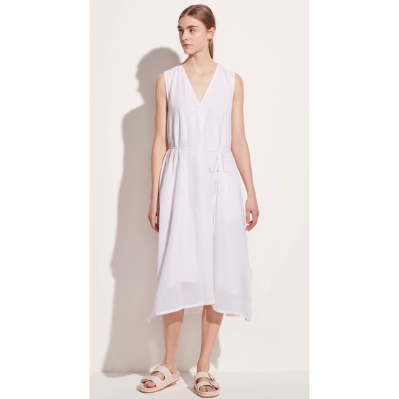 Vince White Midi Dress